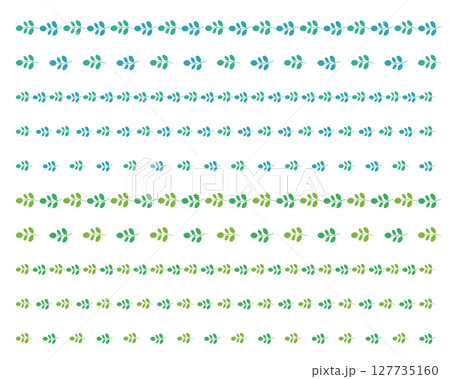 ユーカリの葉の罫線 ユーカリの葉の罫線 127735160