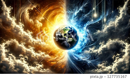 二つの方向性に分かれる地球のエネルギー　二極化する地球 127735167