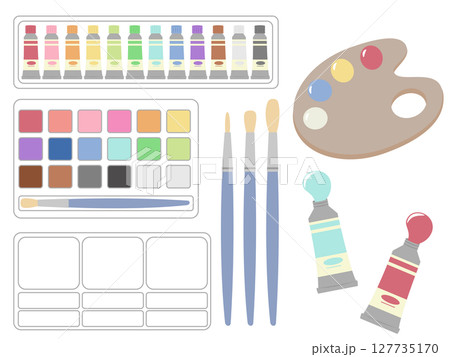 水彩のおえかき道具セット 127735170