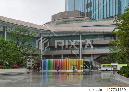 Takanawa Gateway Station "100 Colors Path" by Emmanuelle Moureaux in Tokyo, Japan. April 23, 2025 127735329