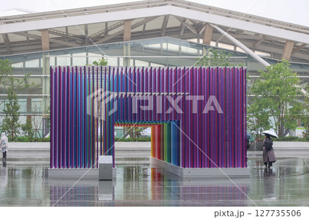Takanawa Gateway Station "100 Colors Path" by Emmanuelle Moureaux in Tokyo, Japan. April 23, 2025 127735506
