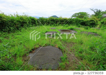 史跡本薬師寺跡　畝傍山と東塔礎石 127736359