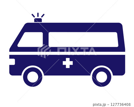 救急車のシルエット(アイコン) 救急車のシルエット(アイコン) 127736408