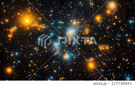 A Cosmic Tapestry of Stars: Detailed View of a Star Cluster 127736943
