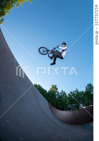 BMX Bike Stunt 127737259