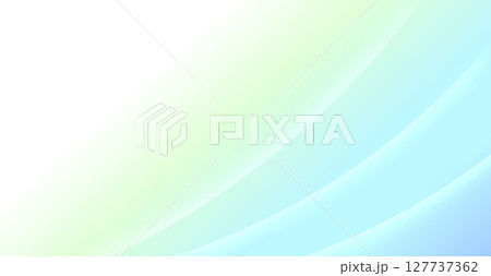 淡いグリーンとスカイブルーのグラデーション背景 127737362