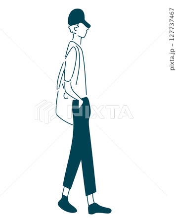 通行人の男性 127737467