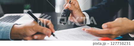 Concept business vehicle finance protection office plan investment buy sell car ensuring idea financial security. automobile agent hand protect purchase insurance and loan deal. banner with copy space Concept business vehicle finance protection office plan investment buy sell car ensuring idea financial security. automobile agent hand protect purchase insurance and loan deal. banner with copy space 127738231