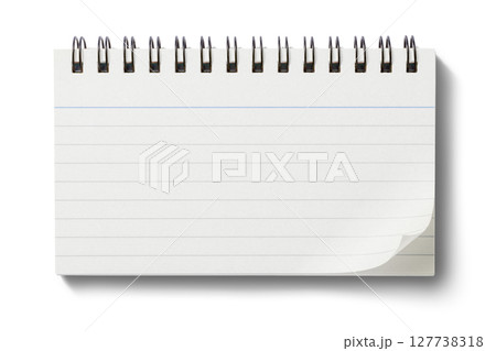 小型のスパイラルノート。メモ帳 小型のスパイラルノート。メモ帳 127738318