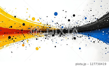 Abstract colorful curves background texture design 127738419