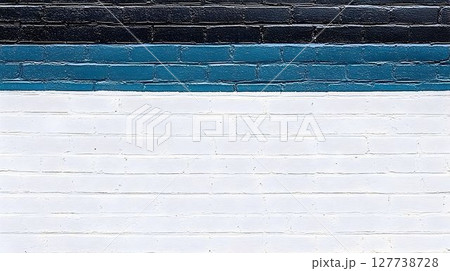 Striped brick wall texture white teal and black 127738728