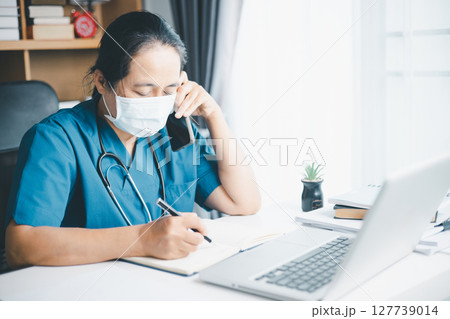 Concept business doctor education essential globalization, student learn and study in university and college to master knowledge needed travel global economy. book stethoscope for medical health care 127739014