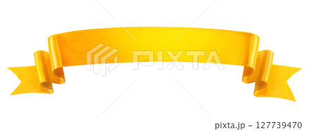 金色のリボンのバナー 127739470