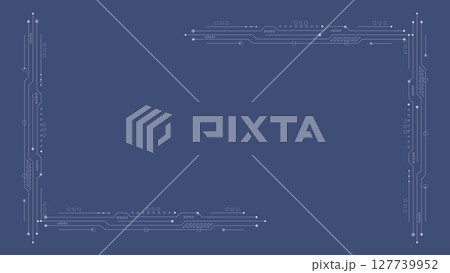 テクノロジー、IT、電子回路などをイメージした抽象的なイラスト 127739952