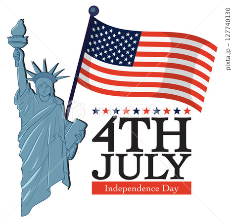 4th of July Independence Day Vector Illustration 127740130