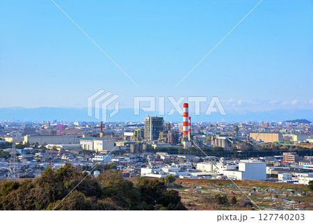 《愛知県》名古屋市守山区竜泉寺から望む風景　春日井市方面 127740203