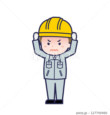 工事作業員/ななめ/男性 27 工事作業員/ななめ/男性 27 127740460