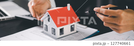 Concept business house finance protection office plan investment buy sell home ensuring idea financial security. residence agent hand protect purchase insurance and secure favorable loan deal. banner Concept business house finance protection office plan investment buy sell home ensuring idea financial security. residence agent hand protect purchase insurance and secure favorable loan deal. banner 127740661