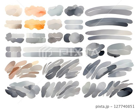 Grey palette Watercolor paint gradient transitioning smoothly from light grey tones to deep blue shades, providing refined visual reference for professional design compositions 127740851