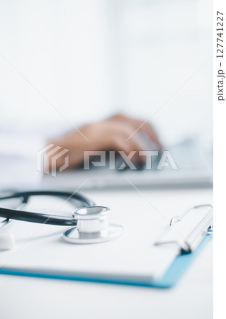 Concept business doctor education essential globalization, student learn and study in university and college to master knowledge needed travel global economy. book stethoscope for medical health care 127741227