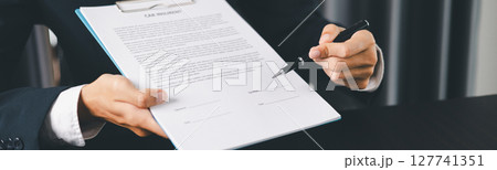 Concept business vehicle finance protection office plan investment buy sell car ensuring idea financial security. automobile agent hand protect purchase insurance and loan deal. banner with copy space 127741351