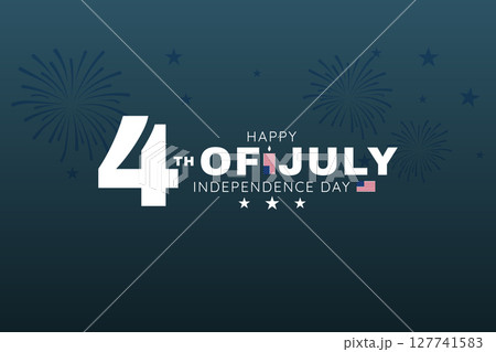 Blue Theme 4th of July Vector Design Blue Theme 4th of July Vector Design 127741583