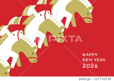 2026年　午年年賀状　スターティングゲート 127742536