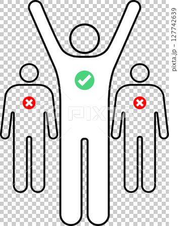 選挙の当選者と落選者 127742639