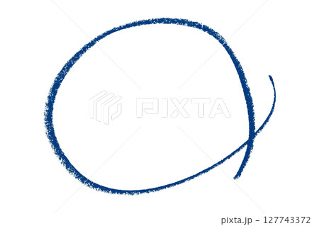 Blue pencil highlight circle mark isolated on transparent background Blue pencil highlight circle mark isolated on transparent background 127743372