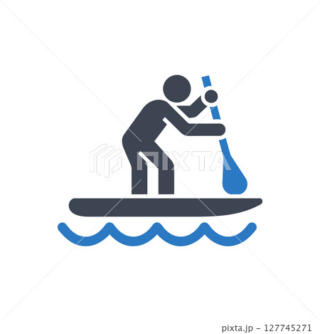 Paddle Boarding Icon 127745271