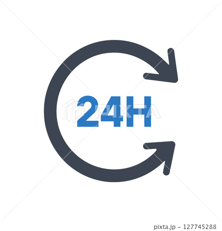 24-Hour Service Icon 24-Hour Service Icon 127745288