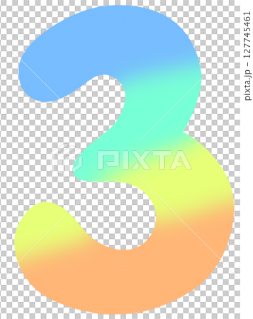 Number drawing in colorful style zeros to nine 127745461