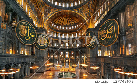 ビザンチン建築　アヤソフィア大聖堂 127745673