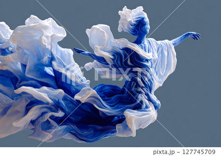 inspiration flowing from a melting ice sculpture of a muse, minimalist, ethereal mist inspiration flowing from a melting ice sculpture of a muse, minimalist, ethereal mist 127745709
