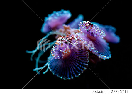 inspiration captured in a bioluminescent coral reef city, fantastical creatures, glowing flora inspiration captured in a bioluminescent coral reef city, fantastical creatures, glowing flora 127745711