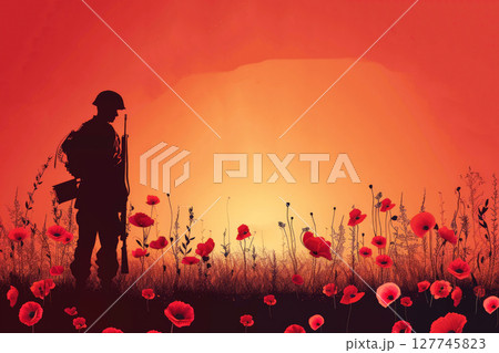 Memorial Day, Remembering fallen soldiers around the world, AI generated. Memorial Day, Remembering fallen soldiers around the world, AI generated. 127745823