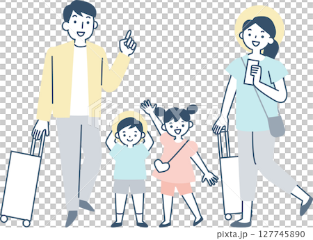 Family going on a trip Family going on a trip 127745890