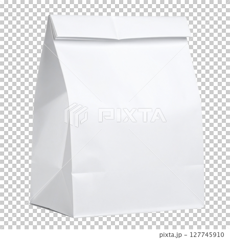 White paper milk carton package with blank design template for food or drink product 127745910