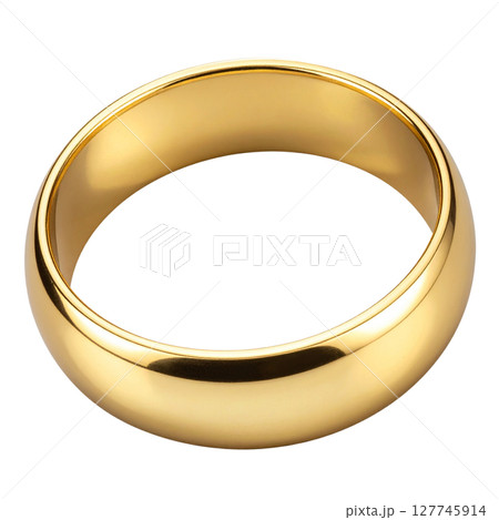 Golden wedding rings in a metallic oval frame, reflecting love and commitment Golden wedding rings in a metallic oval frame, reflecting love and commitment 127745914
