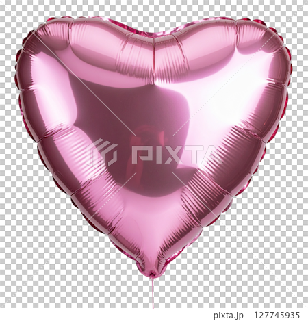 Pink heart boxing glove isolated on white with clipping path 127745935