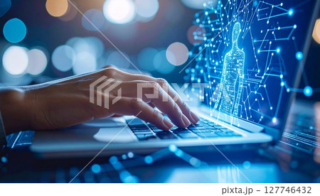 デジタルテクノロジー、IoT、AIテクノロジーをイメージ デジタルテクノロジー、IoT、AIテクノロジーをイメージ 127746432