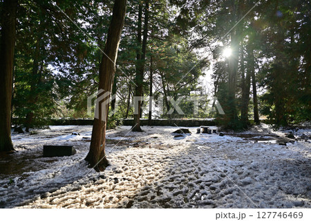 滋賀県 安土城跡 本丸跡 滋賀県 安土城跡 本丸跡 127746469