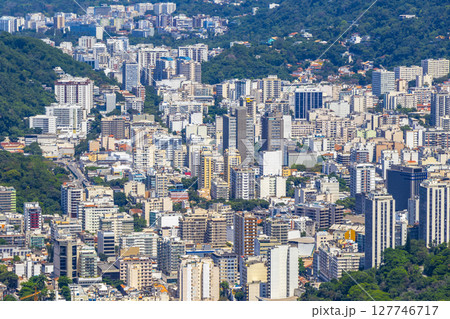 Rio de Janeiro Brazil City Downtown Cityscape and Skyline Panorama. Rio de Janeiro Brazil City Downtown Cityscape and Skyline Panorama. 127746717