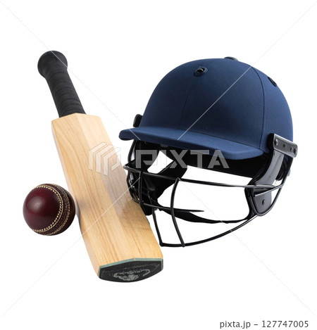 Protective sport gear for team play: isolated baseball and football helmets, gloves, and balls 127747005