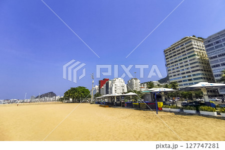 Copacabana Beach Tropical Paradise and City Skyline Rio de Janeiro Brazil. Copacabana Beach Tropical Paradise and City Skyline Rio de Janeiro Brazil. 127747281