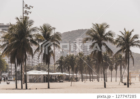 Copacabana Beach Tropical Paradise and City Skyline Rio de Janeiro Brazil. Copacabana Beach Tropical Paradise and City Skyline Rio de Janeiro Brazil. 127747285