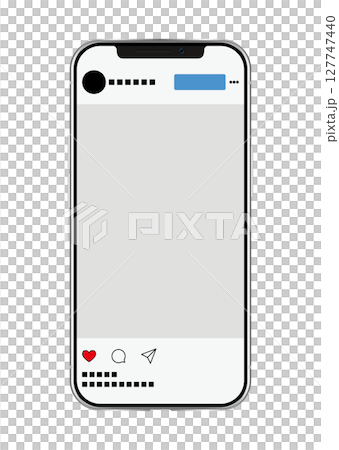 Smartphone and Instagram screen 127747440