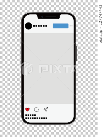 Smartphone and Instagram screen 127747443