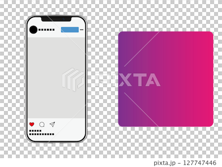 Smartphone and Instagram screen 127747446