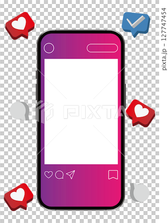 智慧型手機和SNS影像 127747454